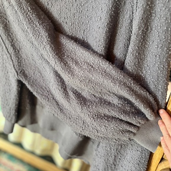 Free People Bubble Knit Crewneck Sweater — Heather Gray - Picture 2 of 4